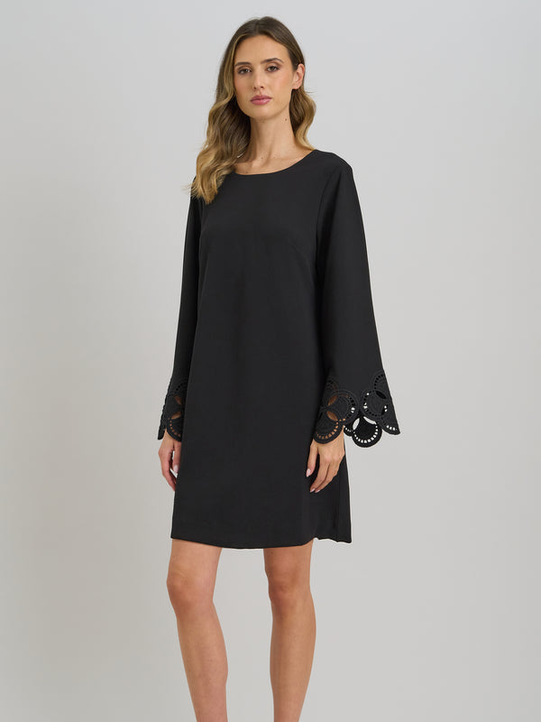 Anisa Lace-Cuff Shift Dress