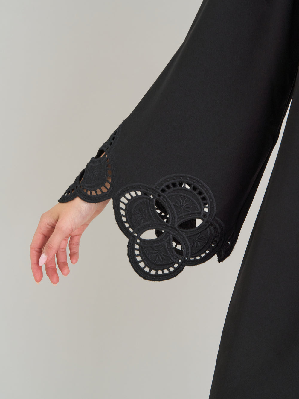 Anisa Lace-Cuff Shift Dress