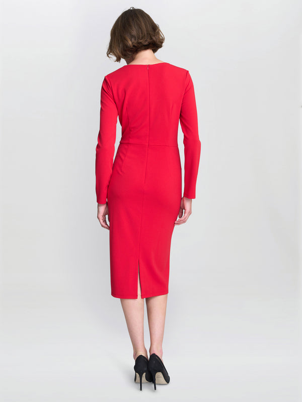 Belle Long Sleeve Midi Dress