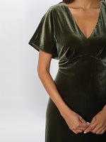 Bev Velvet Midi Dress