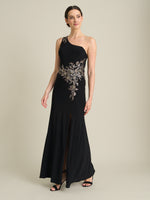 Celina One Shoulder Dress With Beading