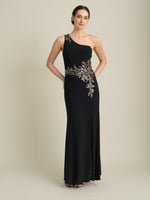Celina One Shoulder Dress With Beading