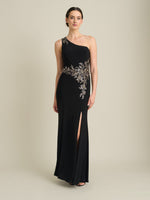 Celina One Shoulder Dress With Beading