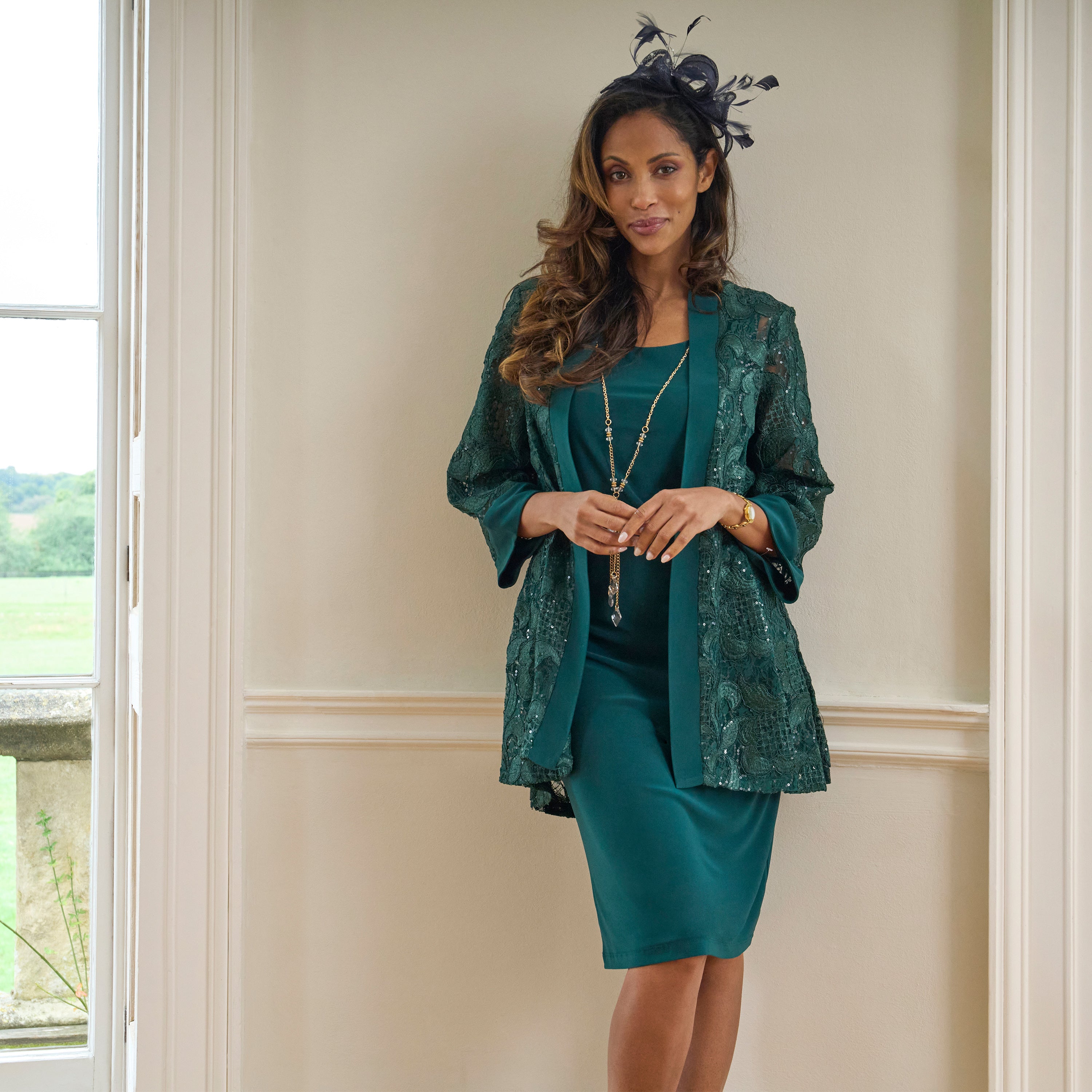 Long Chiffon Jacket – Gina Bacconi