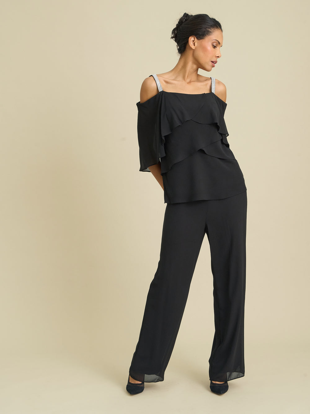 Chassidy Frill Top Trouser Set