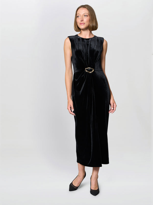 Claudine Velvet Midi Dress