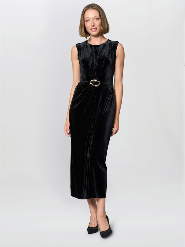 Claudine Velvet Midi Dress