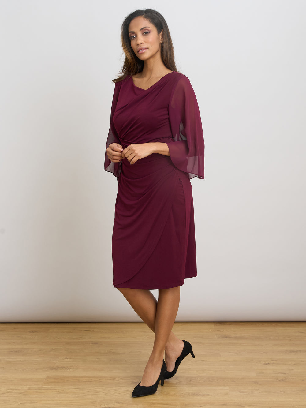 Jo Draped Jersey Dress
