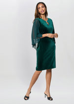 Indiana Velvet Dress With Chiffon Sleeves