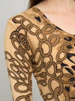 Korra Leopard Print Jumper With Diamante