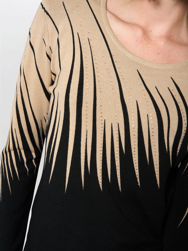 Neena Abstract Print Jumper