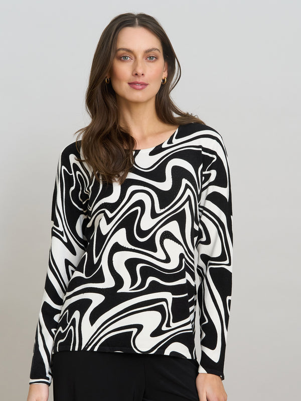 Nelia Abstract Print Jumper