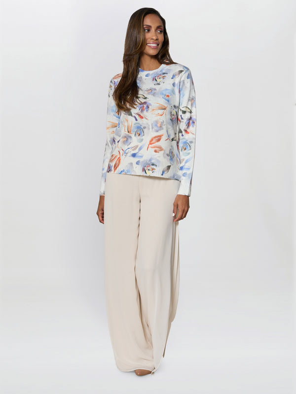 Lina Floral Knitted Jumper