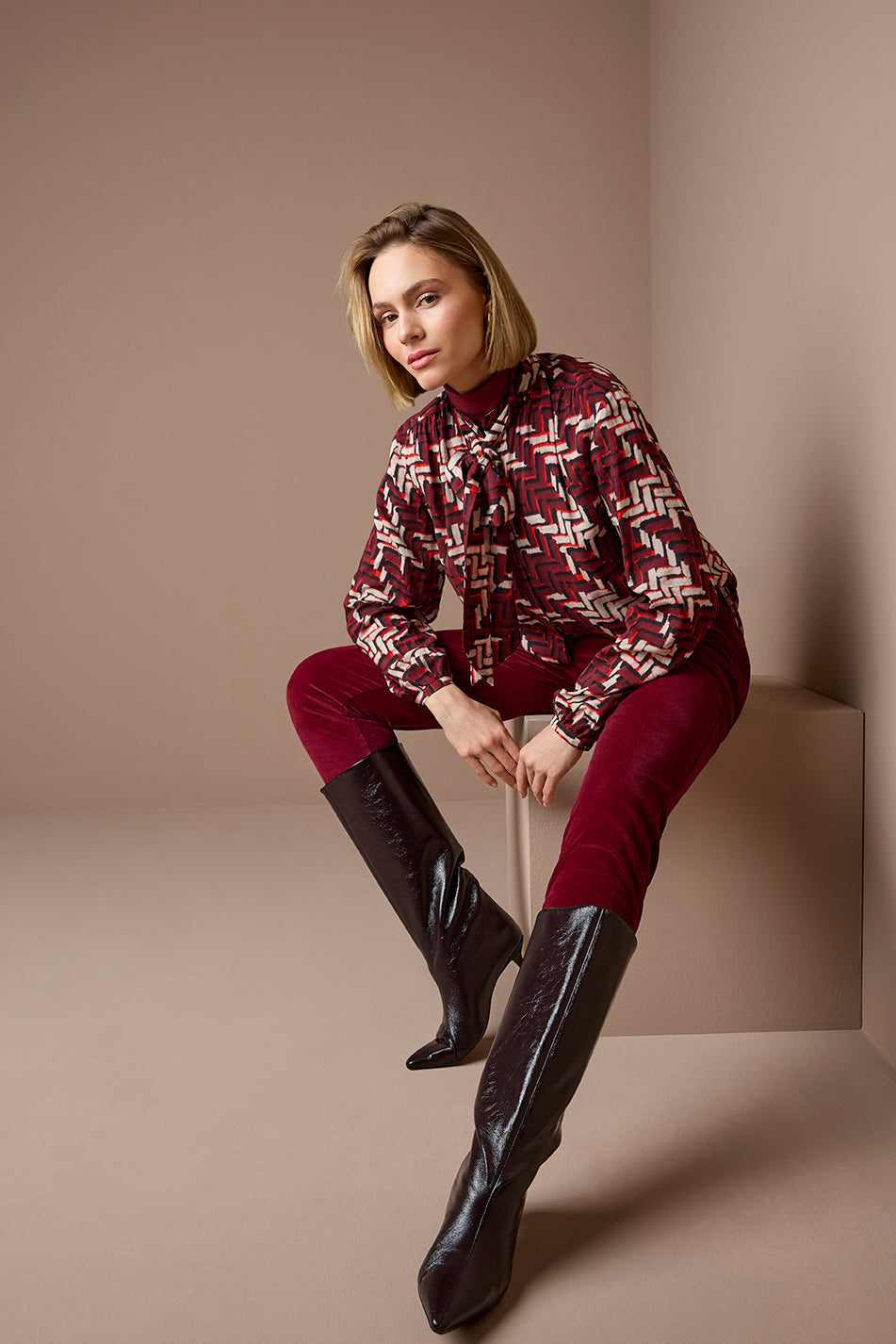 Brax Vivi Print Blouse