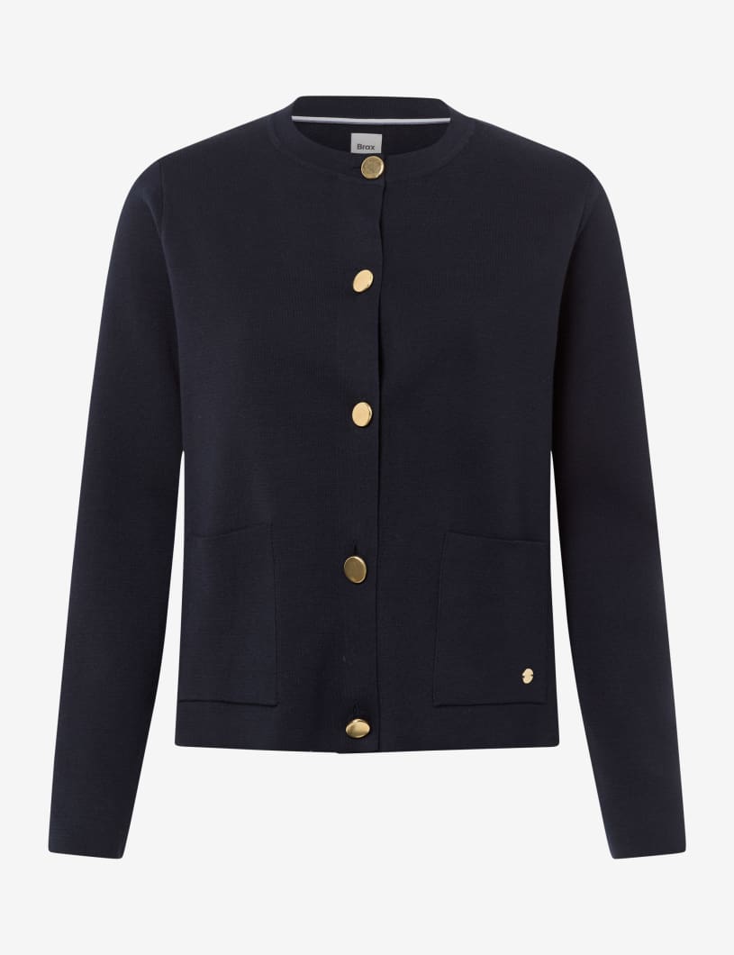 Brax Ann Cardigan with gold buttons