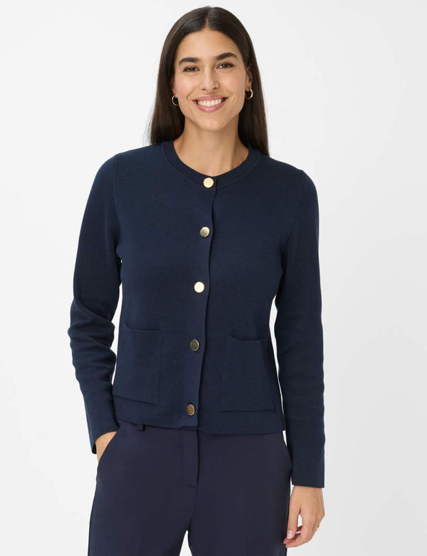 Brax Ann Cardigan with gold buttons