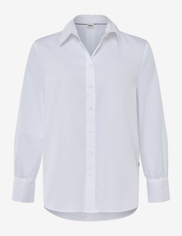 Brax Viki Plain white shirt with back detail