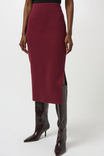 Joseph Ribkoff Sweater Knit Midi Skirt