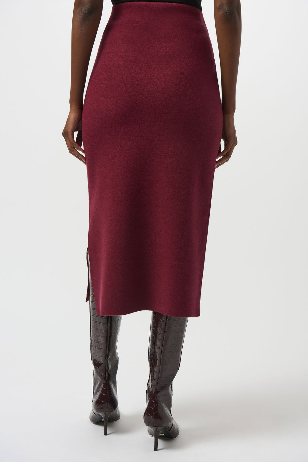 Joseph Ribkoff Sweater Knit Midi Skirt