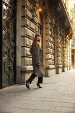 Joseph Ribkoff Wool Blend Plaid Double-Faced Coat