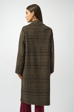 Joseph Ribkoff Wool Blend Plaid Double-Faced Coat