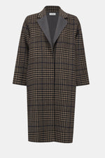 Joseph Ribkoff Wool Blend Plaid Double-Faced Coat