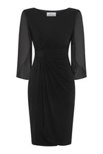 Ryder Jersey And Chiffon Wrap Dress