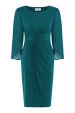 Ryder Jersey And Chiffon Wrap Dress