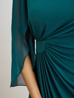 Ryder Jersey And Chiffon Wrap Dress