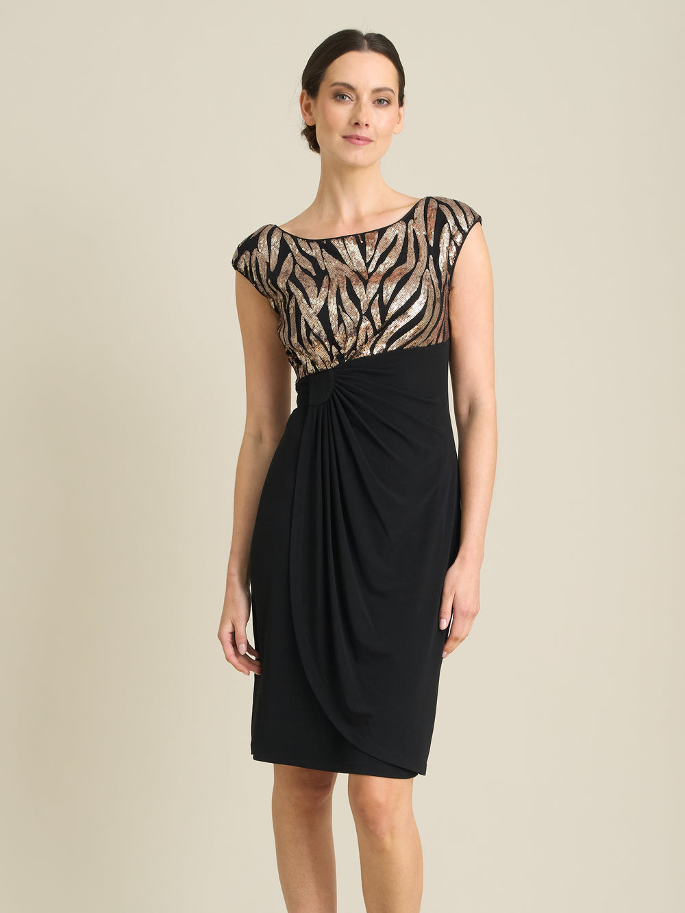 Jaden Animal Print Ruched Dress