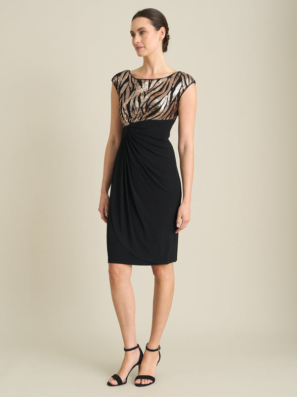 Jaden Animal Print Ruched Dress