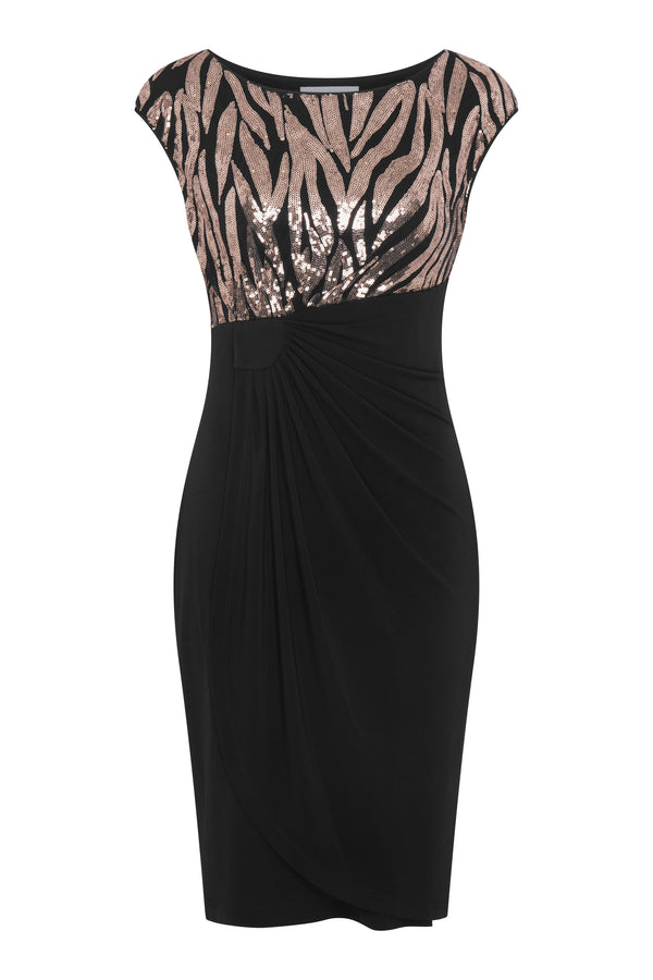 Jaden Animal Print Ruched Dress