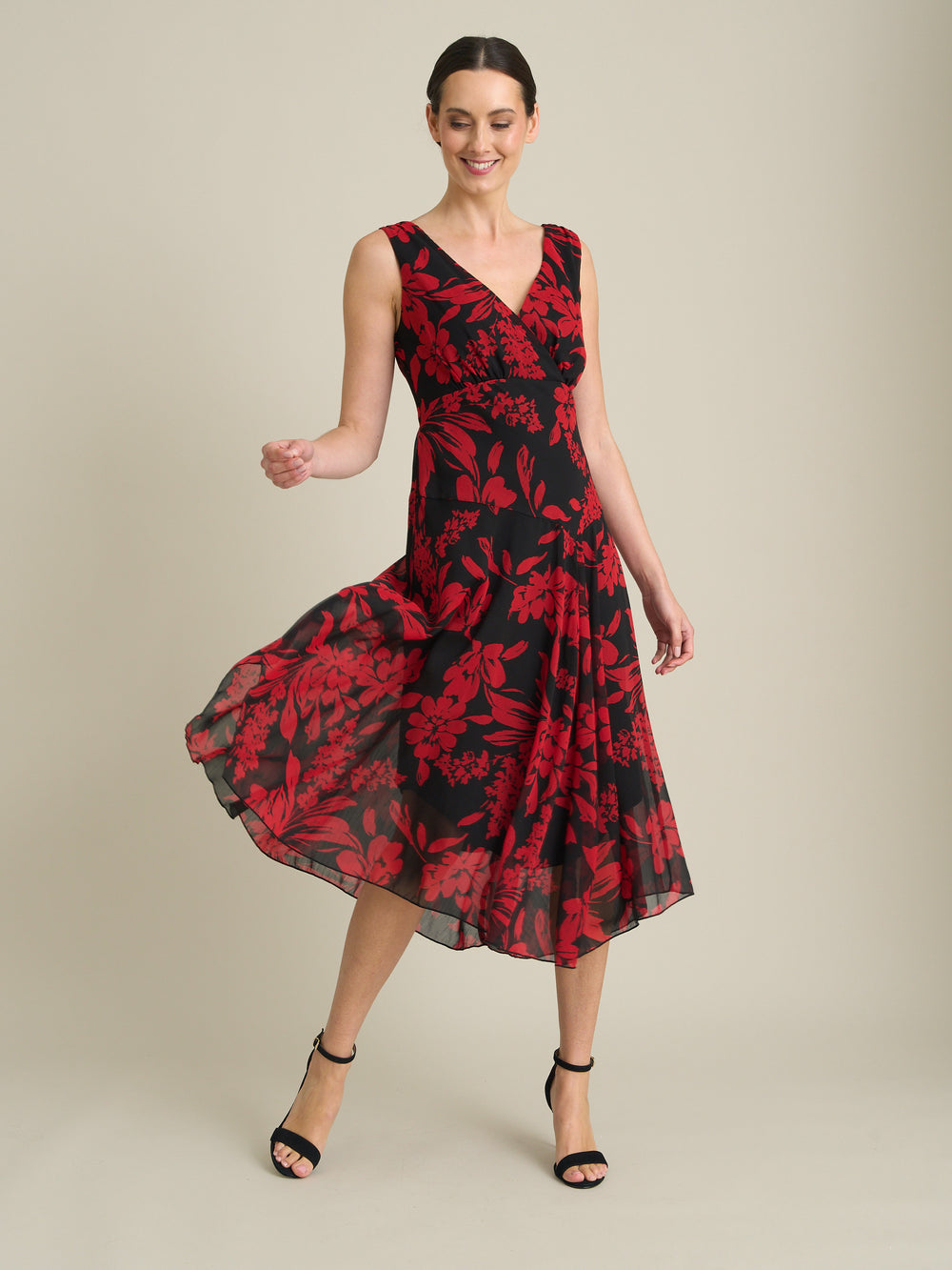 Janey Floral Midi Dress