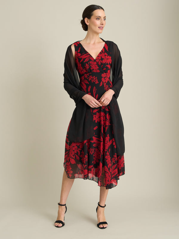 Janey Floral Midi Dress