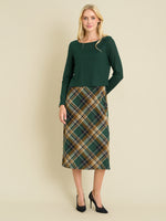 Janis Check Midi Dress