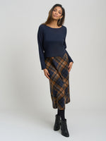 Janis Check Midi Dress
