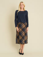 Janis Check Midi Dress