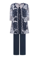 Jennie Embroidered Mesh Three Piece Set