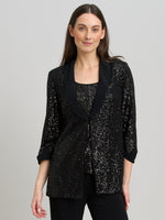 Jette Sequin Three Piece Trouser Suit