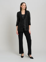 Jette Sequin Three Piece Trouser Suit