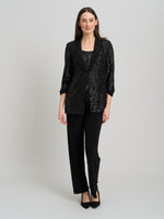 Jette Sequin Three Piece Trouser Suit