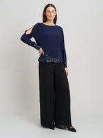 Joanie Sequin Trim Top