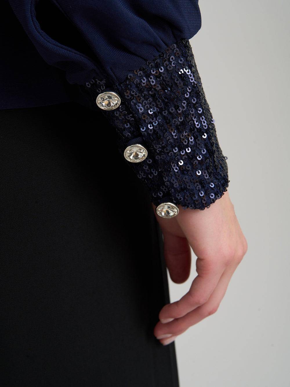 Joanie Sequin Trim Top