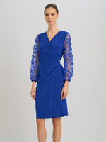 Lyndsey Floral Mesh Sleeve Dress