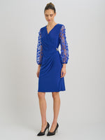 Lyndsey Floral Mesh Sleeve Dress