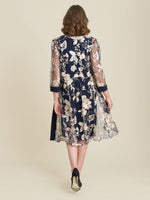 Macey Dress With Floral Sheer Jacket