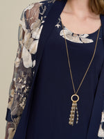 Macey Dress With Floral Sheer Jacket
