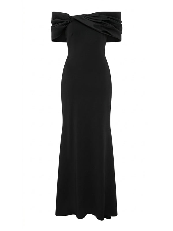 Robin Off Shoulder Draped Maxi Dress
