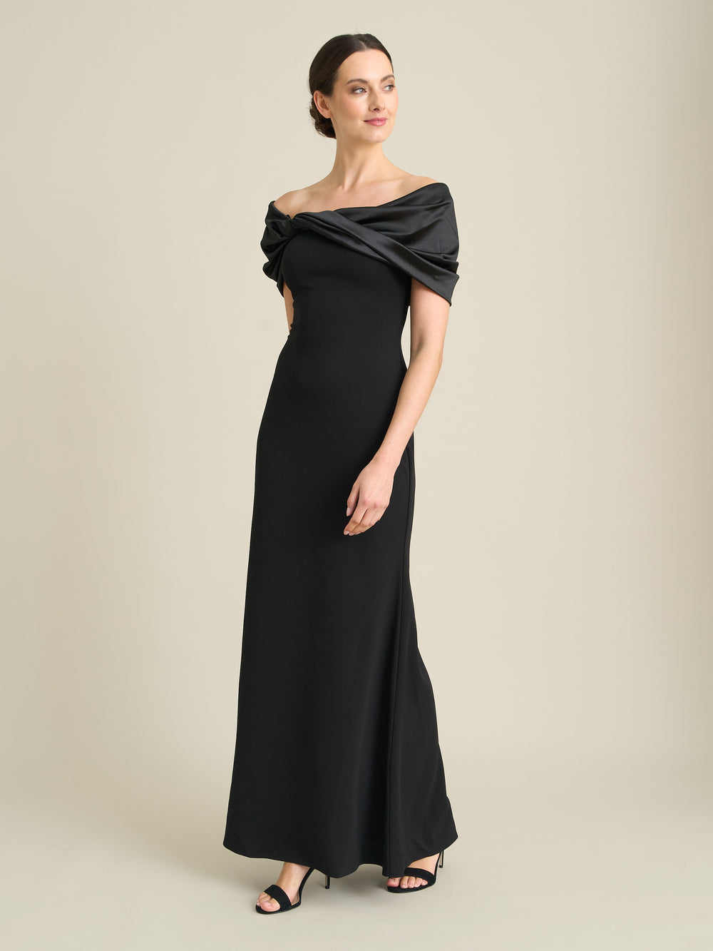 Robin Off Shoulder Draped Maxi Dress
