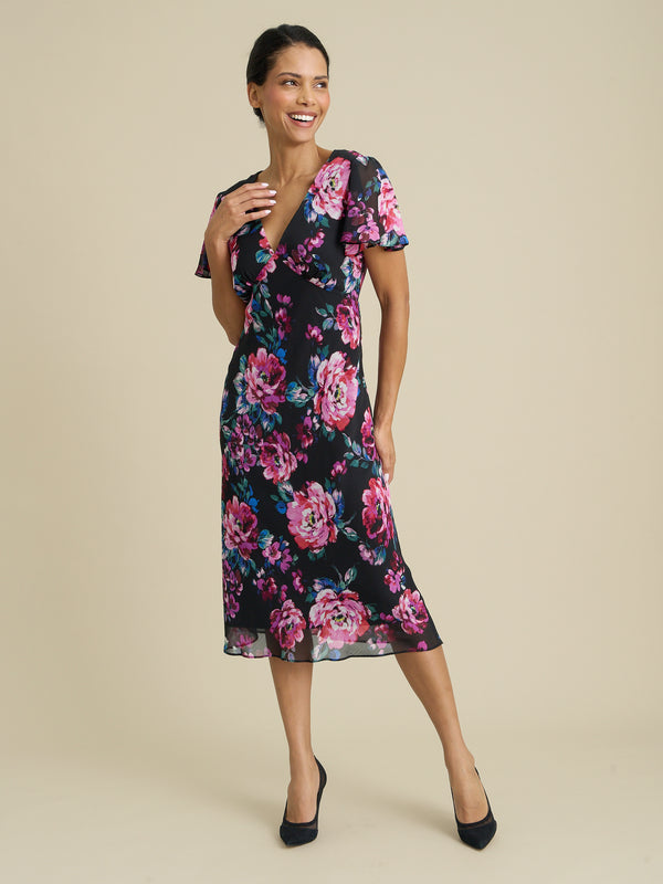 Rosabelle Floral Print Midi Dress